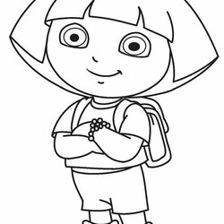 Superior Free Printable Dora Coloring Pages For Kids Cartoon