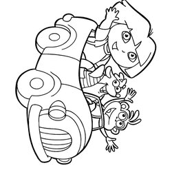 Swell Dora Coloring Pages And Website Explorer Viacom Inc International Page