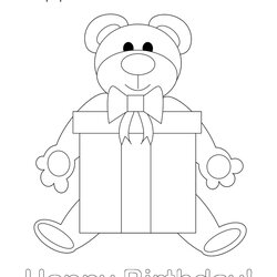 Marvelous Happy Birthday Mom Coloring Page Tracing Twisty Noodle Teddy