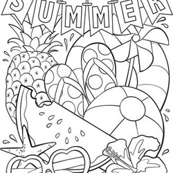 Printable Coloring Pages For Kids Summer