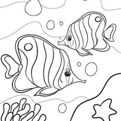 Get This Free Summer Coloring Pages Printable Tropical Fish Kids Color Adults Print Sheets Coral Reef Time
