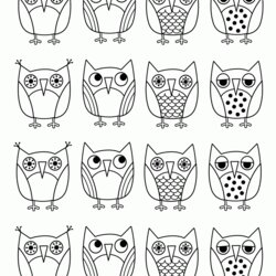Cute Owl Coloring Pages Home Owls Kids Printable Print Baby Colouring Girls Cartoon Girly Color Sheets
