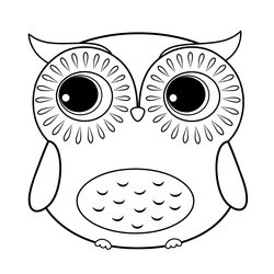 The Highest Quality Cute Owls Coloring Pages Home Owl Printable Easy Sheets Book Animal Worksheets Drawings