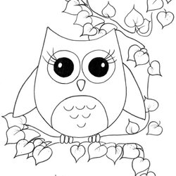 Supreme Cute Owl Coloring Pages Labels Freebie Gratis Printable Color Owls Baby Sheets Template Animals Girls