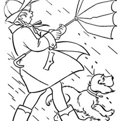 Capital Rainy Day Coloring Pages Free Home