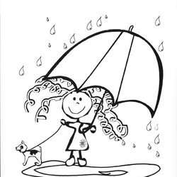 Tremendous Rainy Day Coloring Pages To Download And Print For Free Kids Rain Color Drawing Colouring