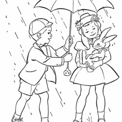 Fine Free Printable Rainy Day Coloring Pages Rain Kids Easter Sheets Fun Bunny Girl Boy Activity Colouring