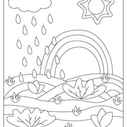The Highest Standard Coloring Pages For Rainy Days Rain Illustrations Page