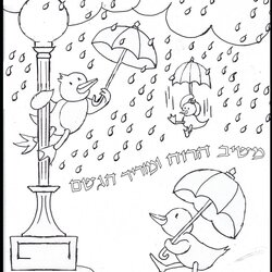 Rainy Day Coloring Pages At Free Printable Season Kids Rain Cloudy Preschool Clip Color Drawing Ducks Library