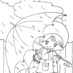 Free Rainy Day Coloring Pages Download