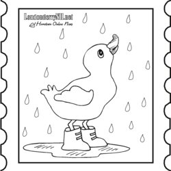 Excellent Rainy Day Coloring Pages Free Home Rain Kids Duck Printable Colouring Sheets Color Toddler Ratchet