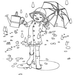 Rainy Day Coloring Pages For Kids Home Sheets Raining Color Colouring Fun Printable Popular Print Ages