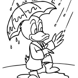 Cool Rainy Day Coloring Pages To Download And Print For Free Rain Duck Umbrella Puddle Kids Colouring