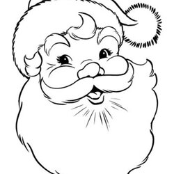 Eminent Santa Coloring Pages Best For Kids Claus Christmas Merry Colouring Happy Stencil Smiling Joyful