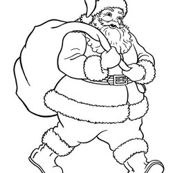 Excellent Free Printable Santa Claus Coloring Pages For Kids Clause Page