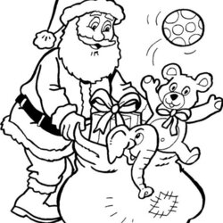 Brilliant Easy Santa Coloring Pages At Free Printable Claus Color Print Drawing