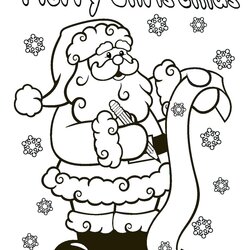 Swell Santa Coloring Pages Printable Free At Color Print Claus