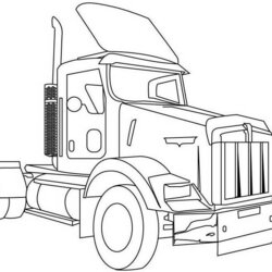 Terrific Dump Truck Pictures For Kids Coloring Home