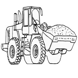 Eminent Printable Dump Truck Coloring Page Tractor Pages Mermaid