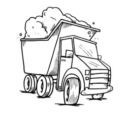 Brilliant Small Dump Truck Coloring Page Pages Printable Com Print Trucks Look Other