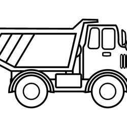 Superior Free Printable Truck Coloring Pages Download Dump