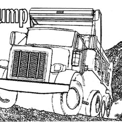 Worthy Free Printable Dump Truck Coloring Pages For Kids Semi Trucks Garbage Boys Drawing Print Finest