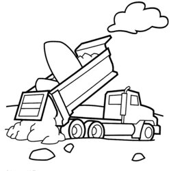 Supreme Dump Truck Coloring Pages Printable Com Kids Trucks Print Look Other