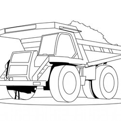 Smashing Free Printable Dump Truck Coloring Pages For Kids