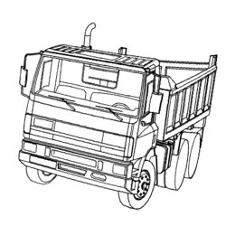 Very Good Coloring Pages Dump Truck Printable Com Powerful Ready Work Trucks Print Look Other