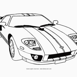 Perfect Coloring Cars Pages Printable Car Print Gt Ford Tweet Free Page