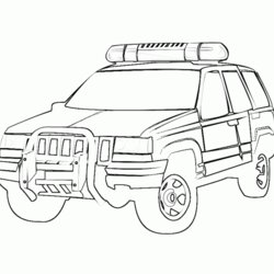 The Highest Standard Coloring Pages Cars Free And Printable Police Car Truck Ford Van Drawing Template Print