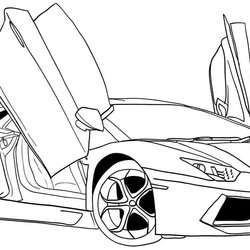 Magnificent Car Coloring Pages Best For Kids Sports