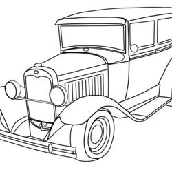 Marvelous Car Coloring Pages Best For Kids Cars Old Cool Classic Mustang Printable Rod Hot Color Fast Print