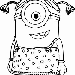 Perfect Beautiful Photo Of Minion Coloring Pages Minions Little Despicable Colouring Remarkable