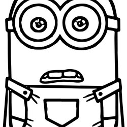 Fine Minion Coloring Pages