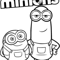 Very Good Minions Coloring Sheet Minion Pages Cartoon