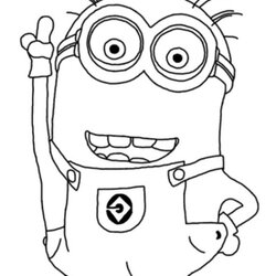 Swell Minions Coloring Pages At Free Printable Minion Color