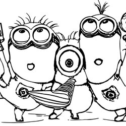Cool Minion Coloring Pages Best For Kids Page