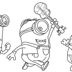 High Quality Minion Coloring Pages Best For Kids Minions Free