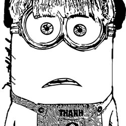 Admirable Minions Coloring Pages Minion Hula Page