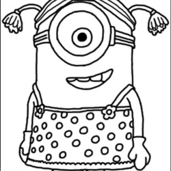 Magnificent Minions Coloring Pages At Free Printable Minion Despicable Print Color Purple Drawing Girl