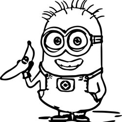 Sterling Minion Coloring Pages Best For Kids Minions Color