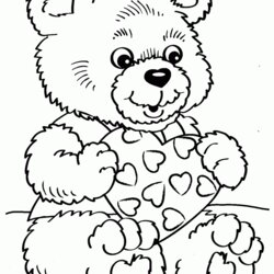 Wonderful Valentines Day Coloring Pages Color By Code Home Valentine Bear Teddy Disney Kids Printable Adult