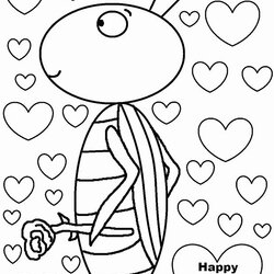 Admirable Valentine Coloring Pages Valentines Day Page Printable