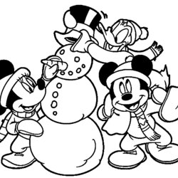 Preschool Coloring Pages For Winter Disney Free Printable