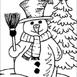 Spiffing Winter Coloring Pages Kids Snowman Christmas Blank Printable Clip Sheets Wonderland Holiday Disney
