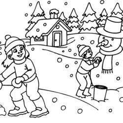 Super Free Printable Winter Coloring Pages Snow Print