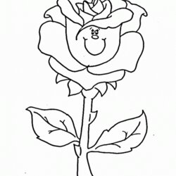 Excellent Free Printable Roses Coloring Pages For Kids Rose