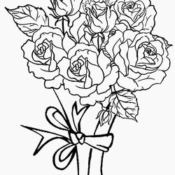 Printable Rose Coloring Pages For Kids Roses