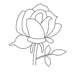 Free Printable Roses Coloring Pages For Kids Rose Page Of